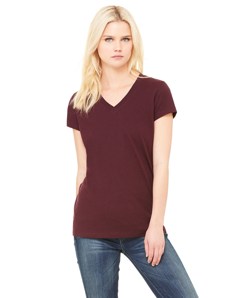 Bella Canvas Bella Canvas The Ladies Jersey Short Sleeve Deep V