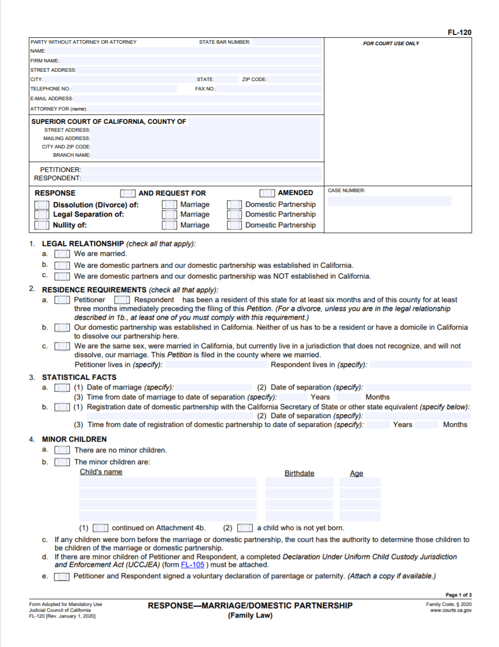 California Divorce Process