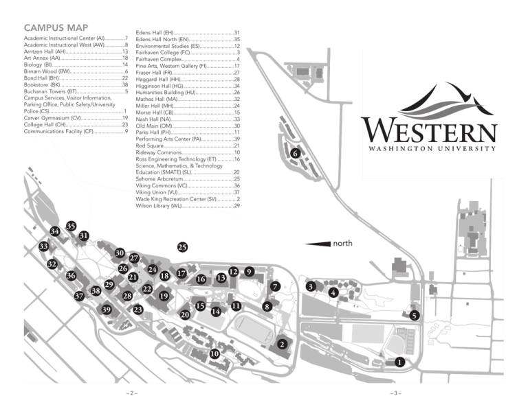 Campus Map Admissions Western Washington University