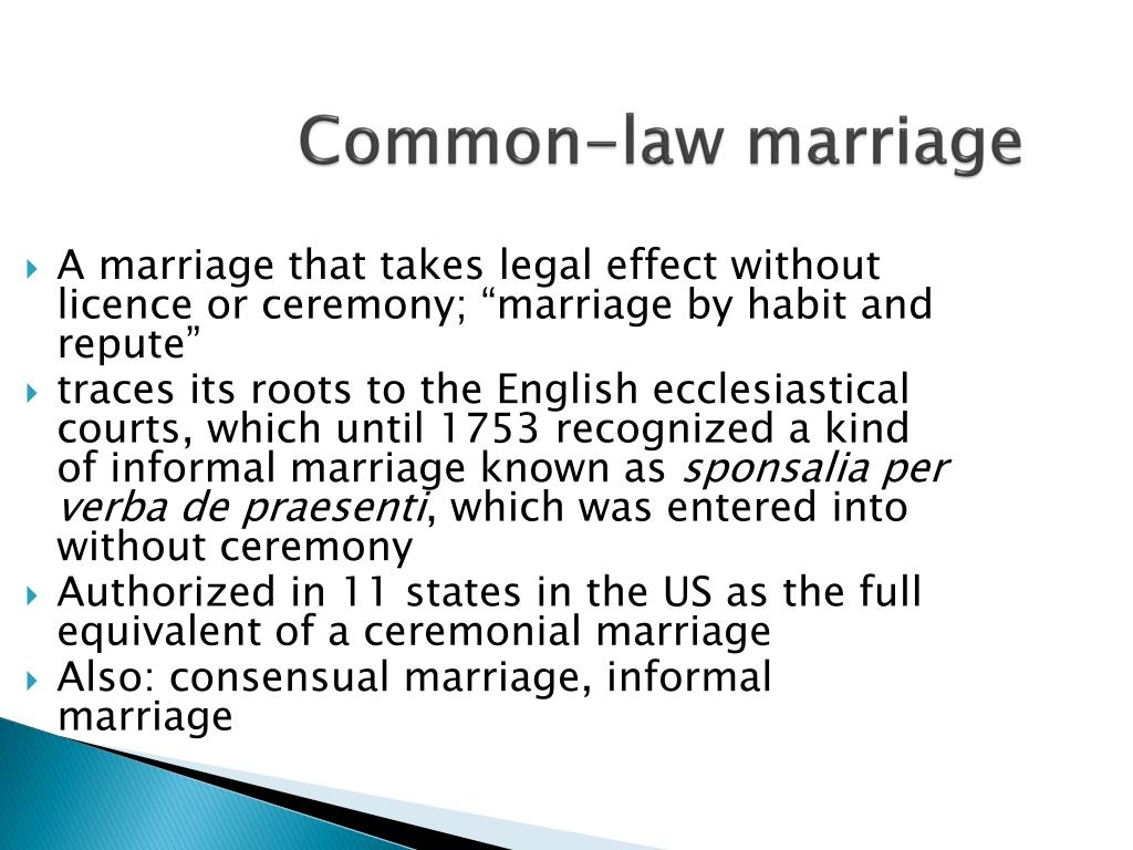 Common Law Marriage