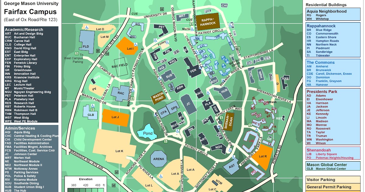 George Mason Campus Map