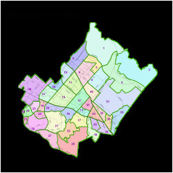 Irvine California Zip Code Wall Map Basic Style By Marketmaps