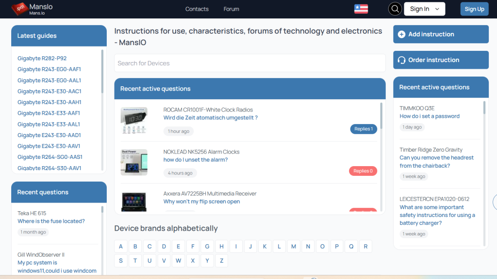 Navigate Device Manuals And Troubleshooting Guides With Ease On Mans Io