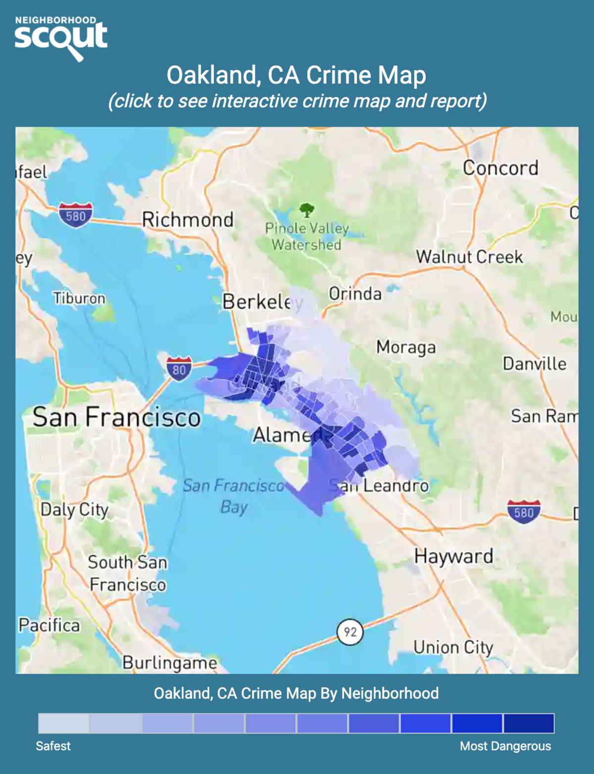 Oakland California Zip Code Map