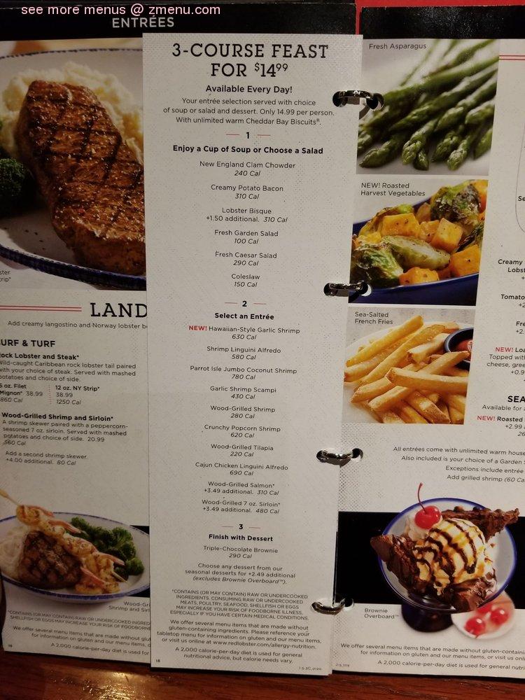 Online Menu Of Red Lobster Restaurant Fresno California 93710 Zmenu