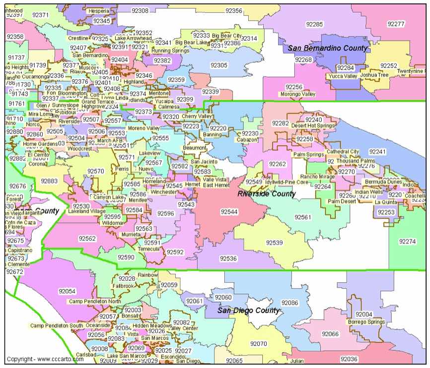 Palm Springs California Zip Code