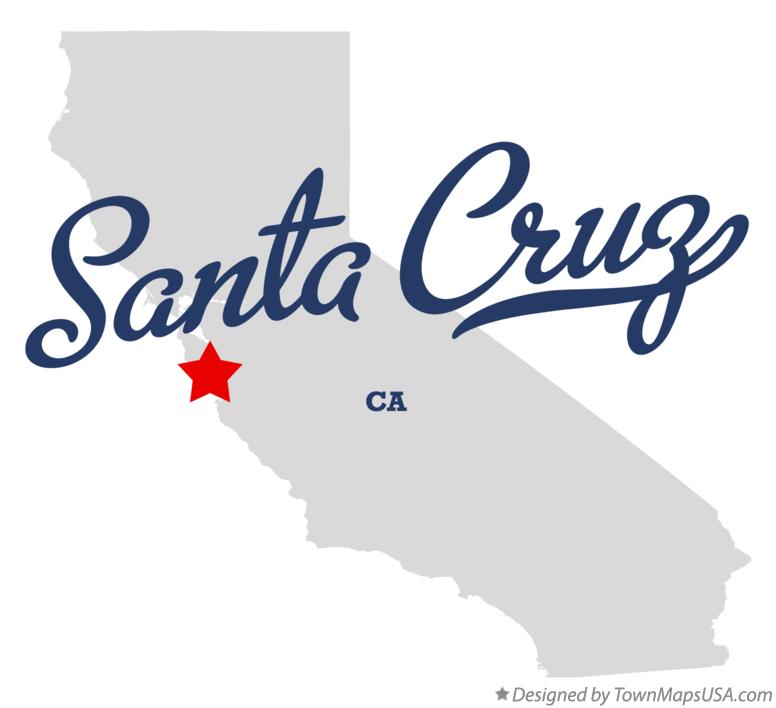 Santa Cruz California Map